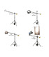 Film Studio Stand with Boom Arm, Eccentric Cam and Counterweight - In use
