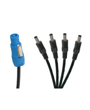 1 to 4 Power Cable Extension & Splitter - 5m