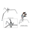 Cinema Light Stands - C-Stand 330cm with Boom Arm
